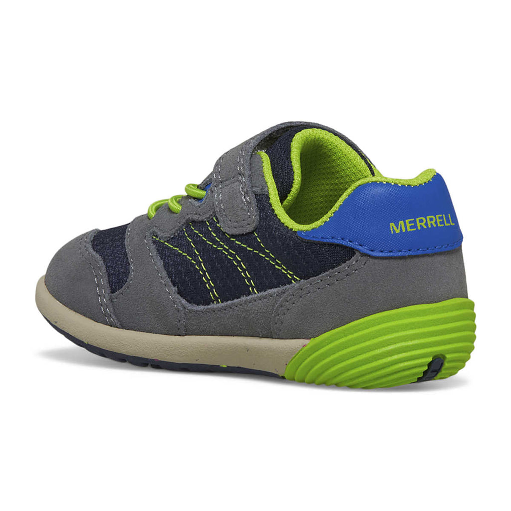 MERRELL - Bare Steps® A83 Sneaker - Navy/Green - Two Giraffes Children's Footwear