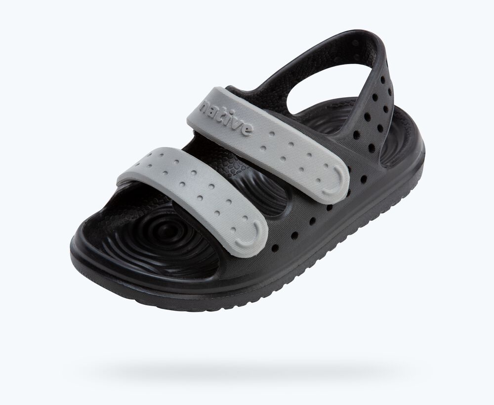 NATIVE - Chase Little Kid - Black/Grey - Two Giraffes Children's Footwear