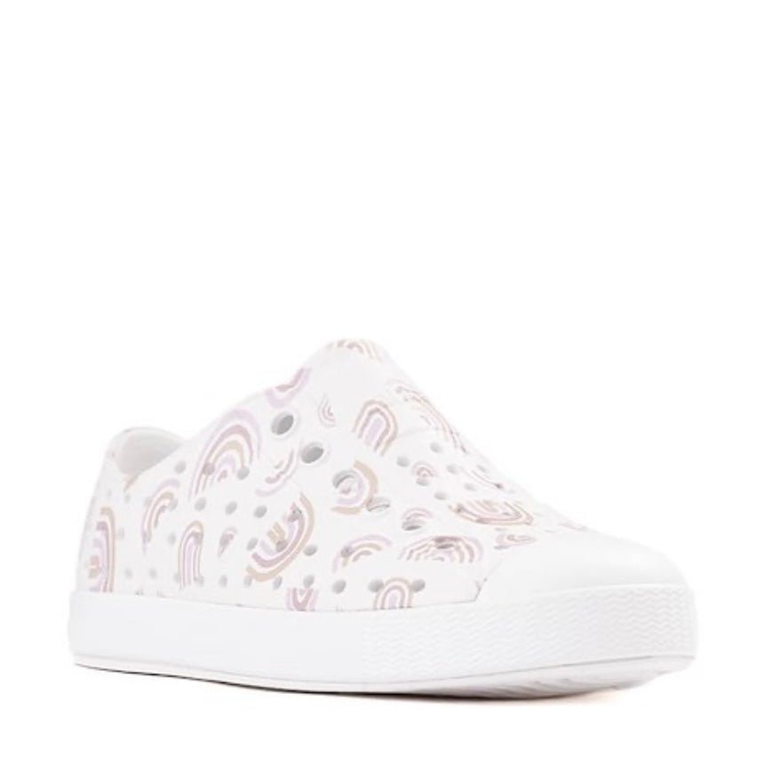 NATIVE - Jefferson - Barely Flax Rainbow - Two Giraffes Children's Footwear