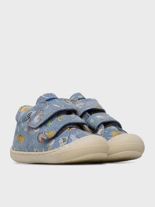 NATURINO - Cocoon VL - Blue Dino Suede - Two Giraffes Children's Footwear