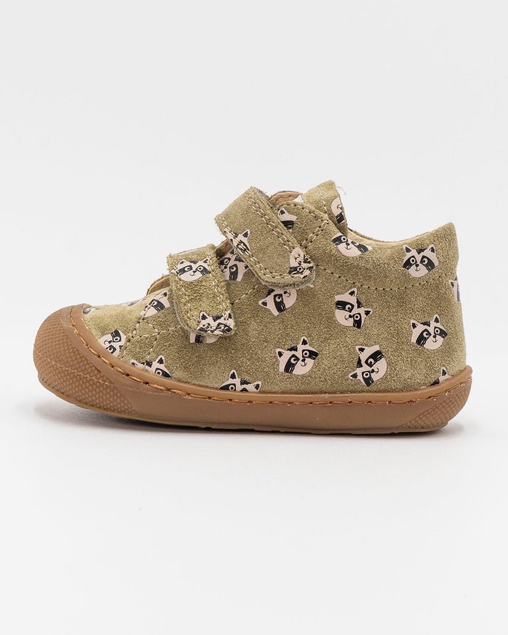 NATURINO - Cocoon VL - Green Racoon - Two Giraffes Children's Footwear