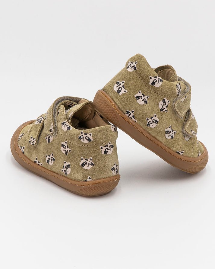 NATURINO - Cocoon VL - Green Racoon - Two Giraffes Children's Footwear