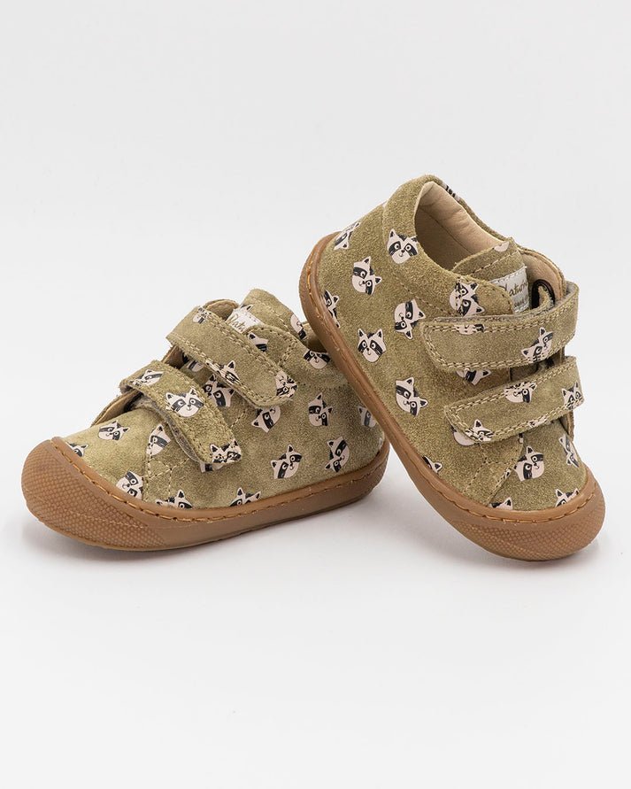 NATURINO - Cocoon VL - Green Racoon - Two Giraffes Children's Footwear