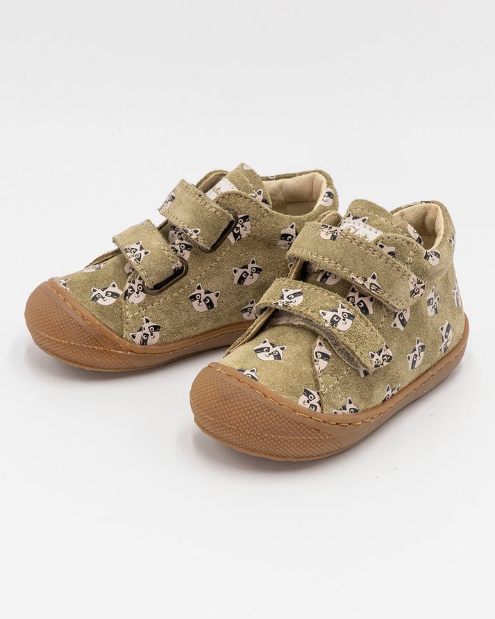 NATURINO - Cocoon VL - Green Racoon - Two Giraffes Children's Footwear
