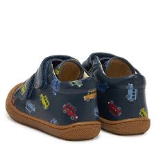 NATURINO - Cocoon VL - Navy Cars - Two Giraffes Children's Footwear