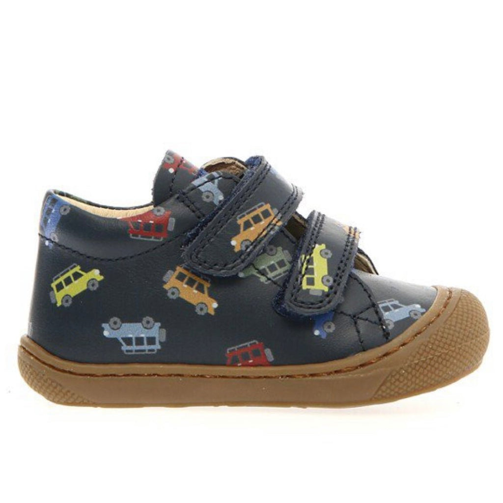 NATURINO - Cocoon VL - Navy Cars - Two Giraffes Children's Footwear