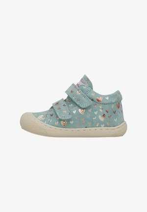 NATURINO - Cocoon VL - Teal Sparkle Heart - Two Giraffes Children's Footwear