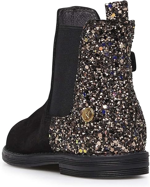 NATURINO - Derino - Suede Black/Glitter - Two Giraffes Children's Footwear