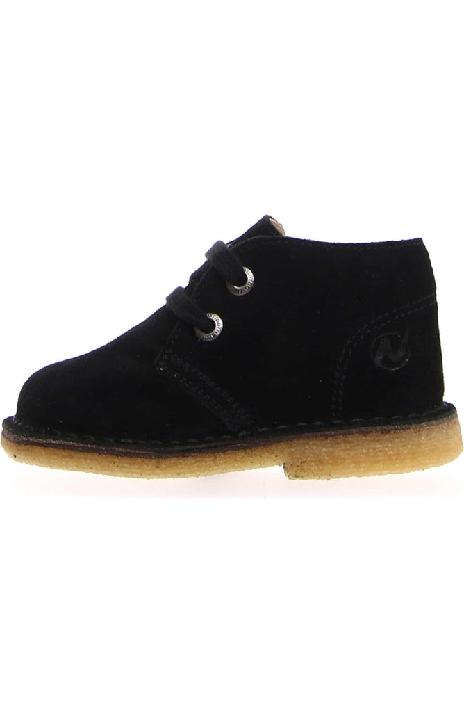 NATURINO - Milky Suede Desert Boot - Black - Two Giraffes Children's Footwear
