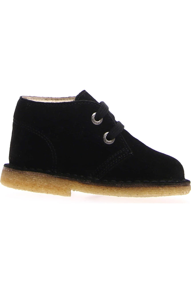 NATURINO - Milky Suede Desert Boot - Black - Two Giraffes Children's Footwear