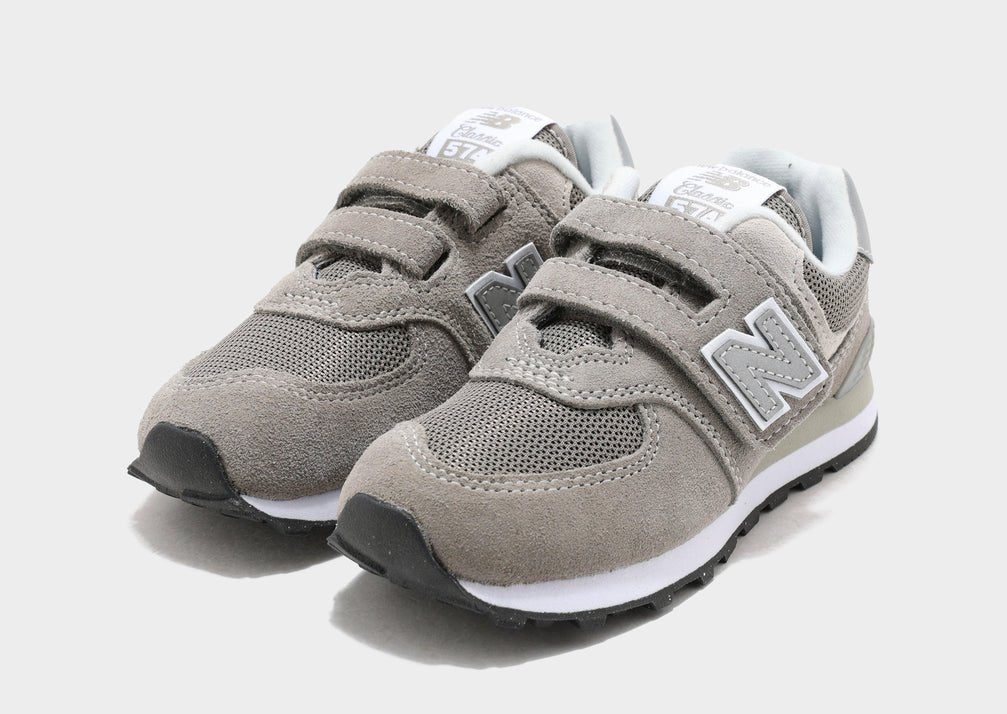 New Balance - 574 Core Hook & Loop - Grey - Two Giraffes Children's Footwear