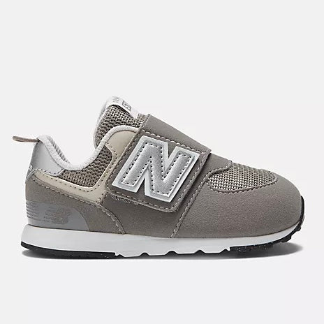 New Balance - 574 NEW-B Hook & Loop - Grey – Two Giraffes Children's ...