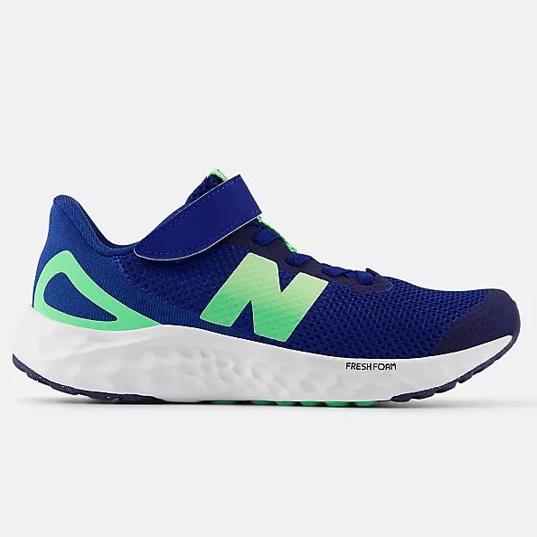 New Balance - Fresh Foam Arishi v4 Bungee Lace with Top Strap - Galaxy Blue - Two Giraffes Children's Footwear