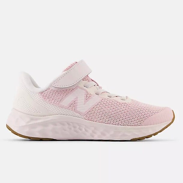 New Balance - Fresh Foam Arishi v4 Bungee Lace with Top Strap - Pink Granite - Two Giraffes Children's Footwear