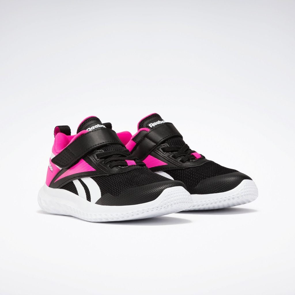 REEBOK - Rush Runner 5.0 - Black/Pink - Two Giraffes Children's Footwear