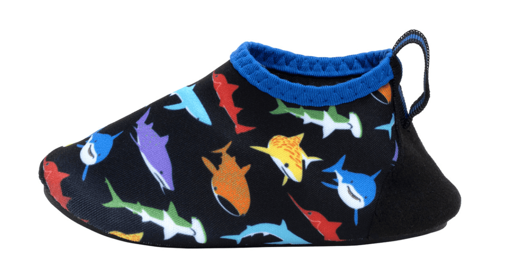 ROBEEZ - Aqua Shoes - Multi Sharks - Two Giraffes Children's Footwear