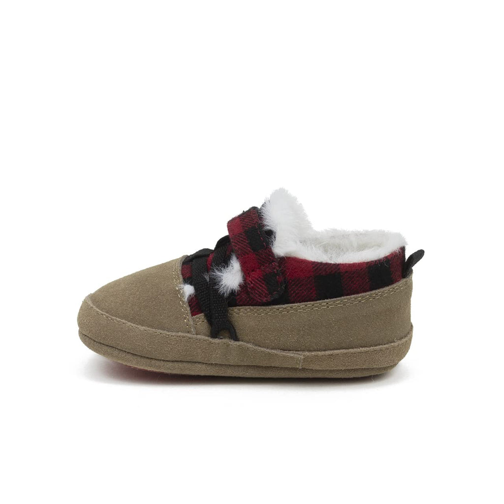 ROBEEZ - Blake First Kicks Rust/Plaid - Two Giraffes Children's Footwear