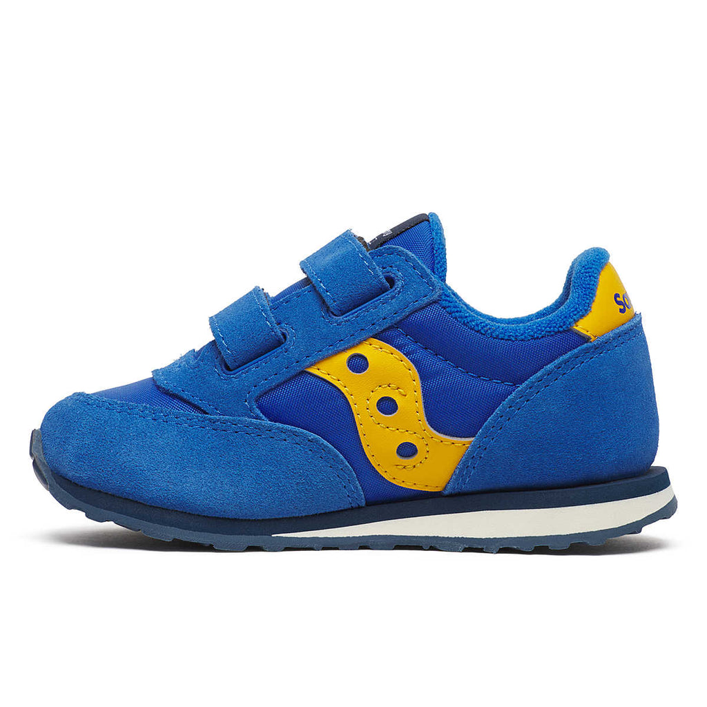 SACUONY - Baby Jazz Sneaker - Blue/Yellow - Two Giraffes Children's Footwear