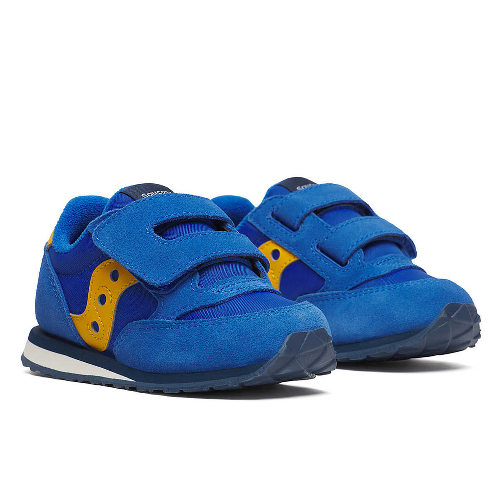 SACUONY - Baby Jazz Sneaker - Blue/Yellow - Two Giraffes Children's Footwear