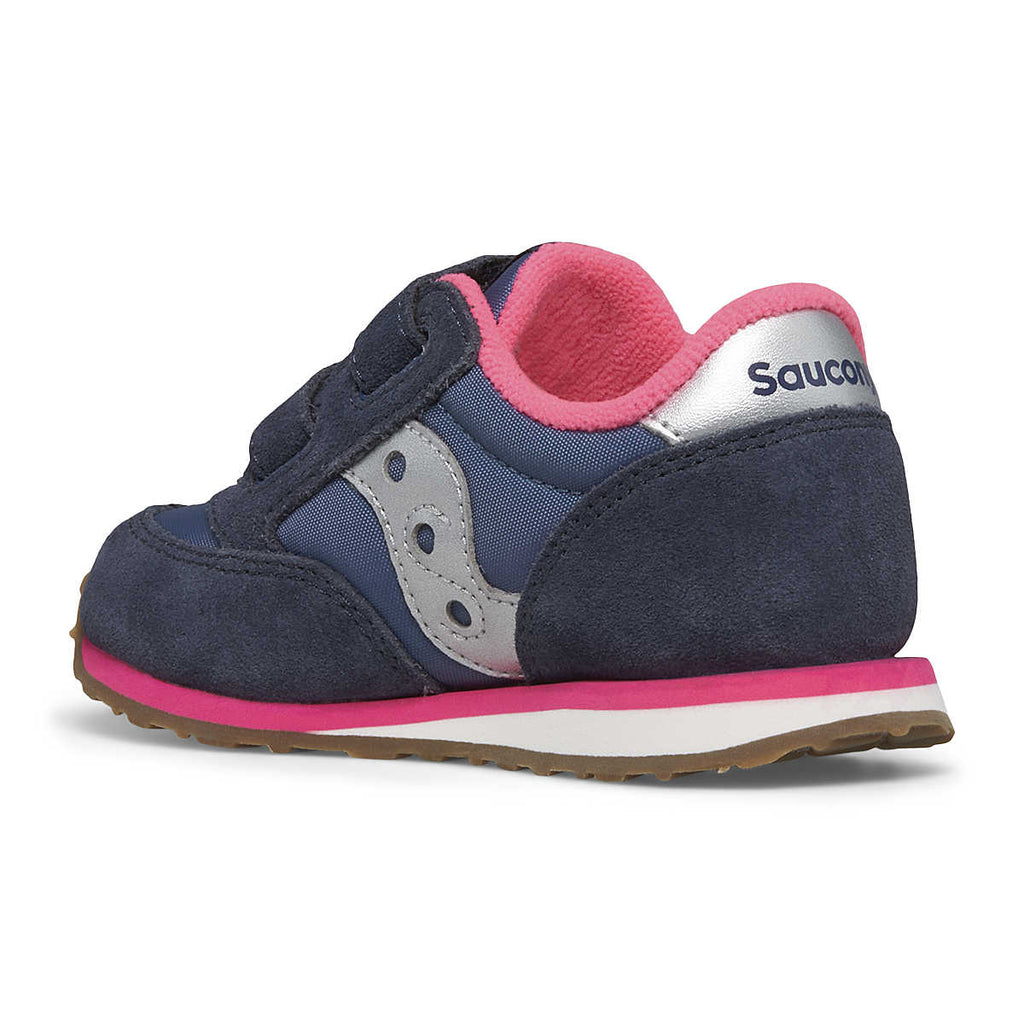 SACUONY - Baby Jazz Sneaker - Navy/Pink - Two Giraffes Children's Footwear
