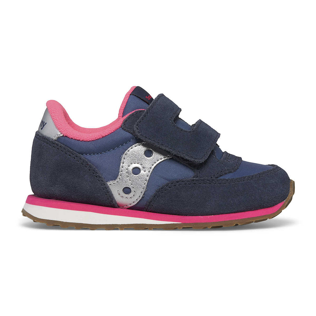 SACUONY - Baby Jazz Sneaker - Navy/Pink - Two Giraffes Children's Footwear