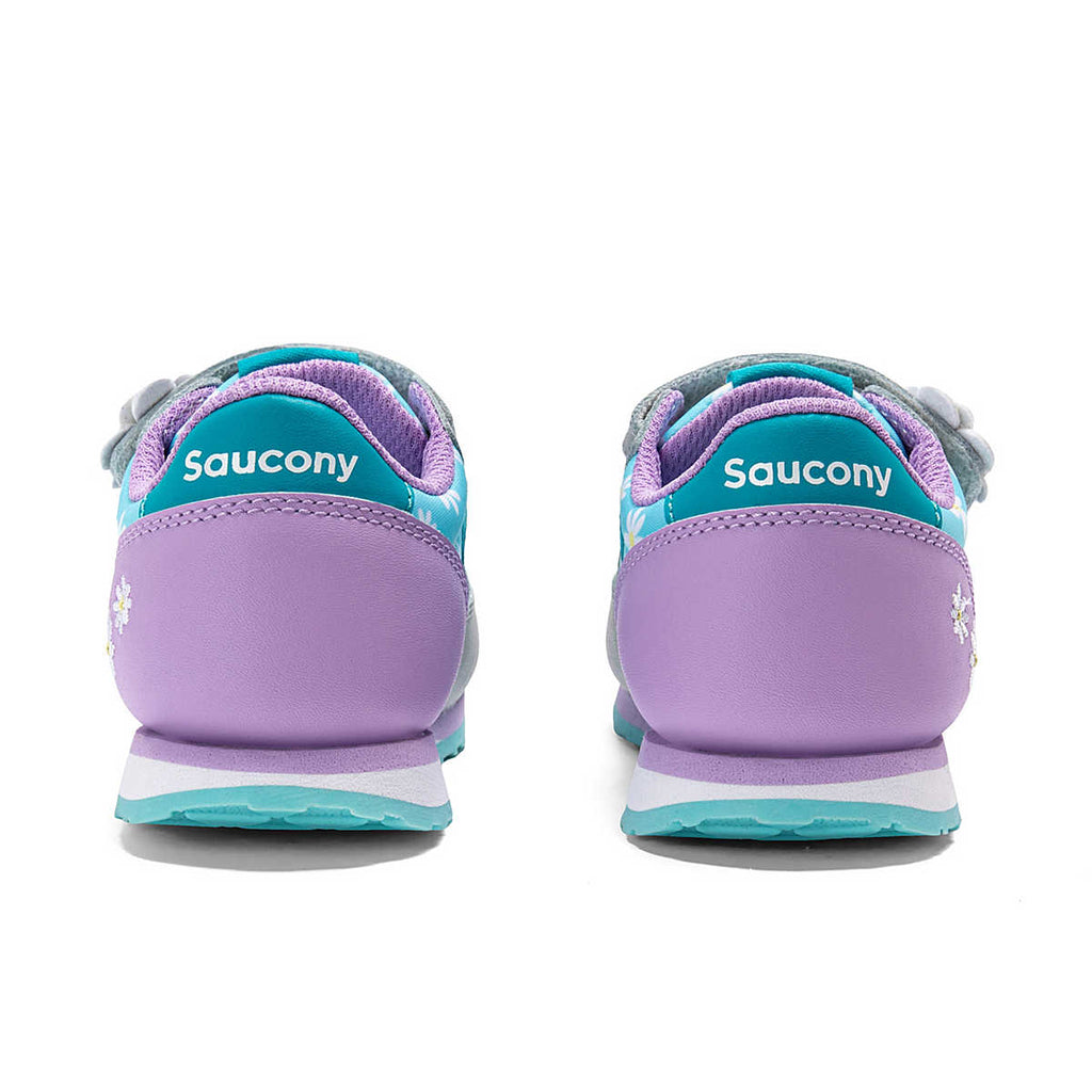 SACUONY - Baby Jazz Sneaker - Silver/Teal - Two Giraffes Children's Footwear
