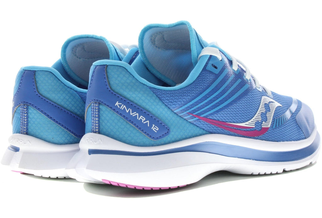SAUCONY - Big Kid's Kinvara 12 Sneaker, Blue/Purple - Two Giraffes Children's Footwear