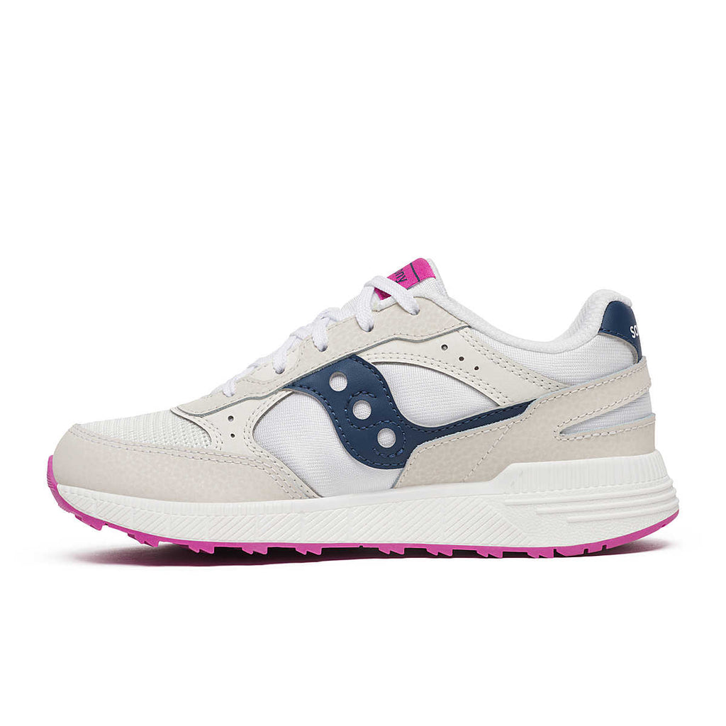 SAUCONY - Eclipse kids - White//Navy/Pink - Two Giraffes Children's Footwear