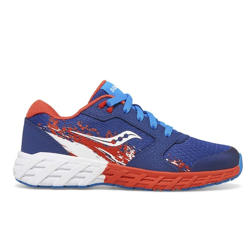 SAUCONY Wind Lace Sneaker Navy/Red