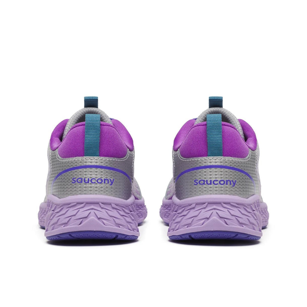 SAUCONY - Wind 3.0 Sneaker - Silver/Purple - Two Giraffes Children's Footwear