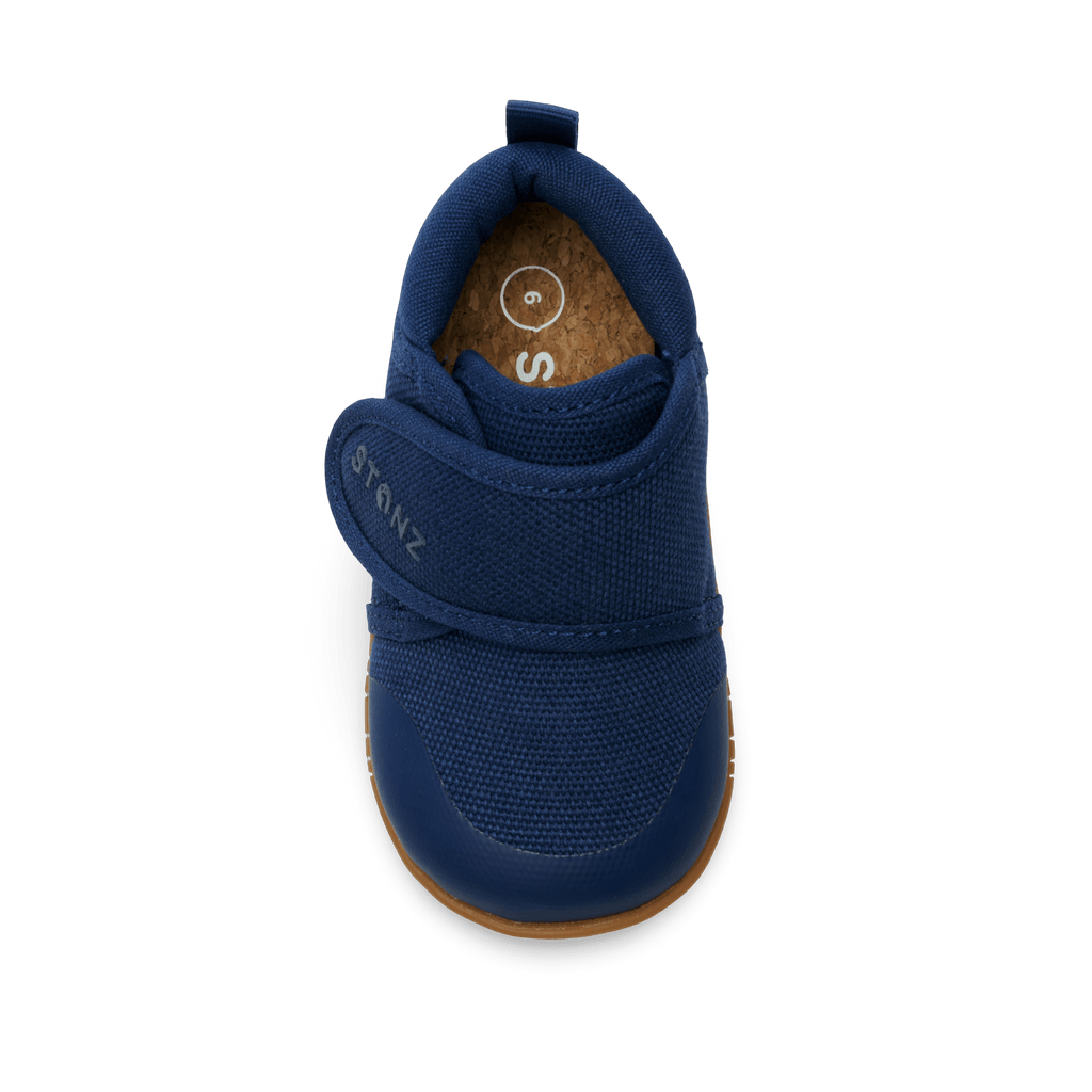 STONZ - Cruiser Natural Baby - Navy - Two Giraffes Children's Footwear