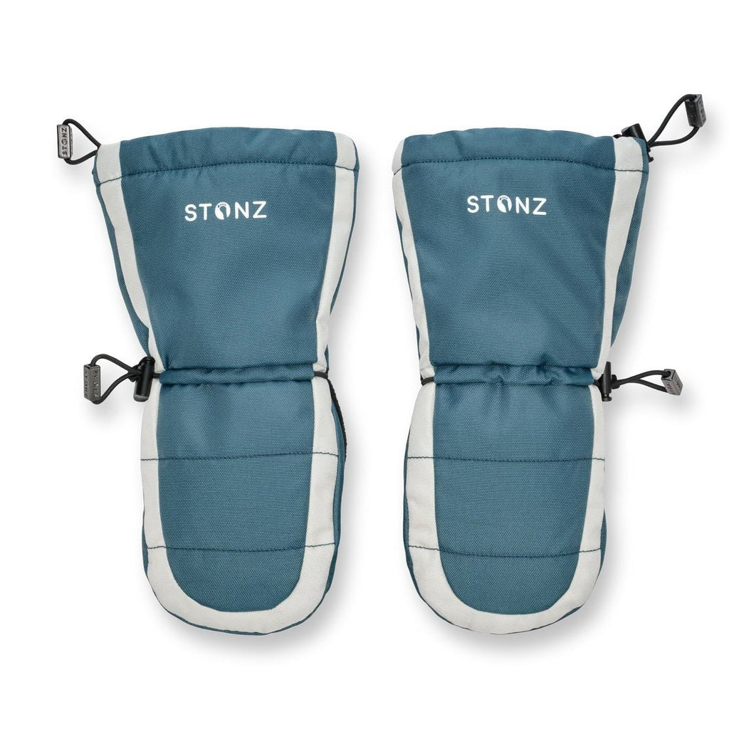 STONZ - Snow Mitt Kid - Easy - on, Insulated, Waterproof Mittens - Denim/Ivory - Two Giraffes Children's Footwear