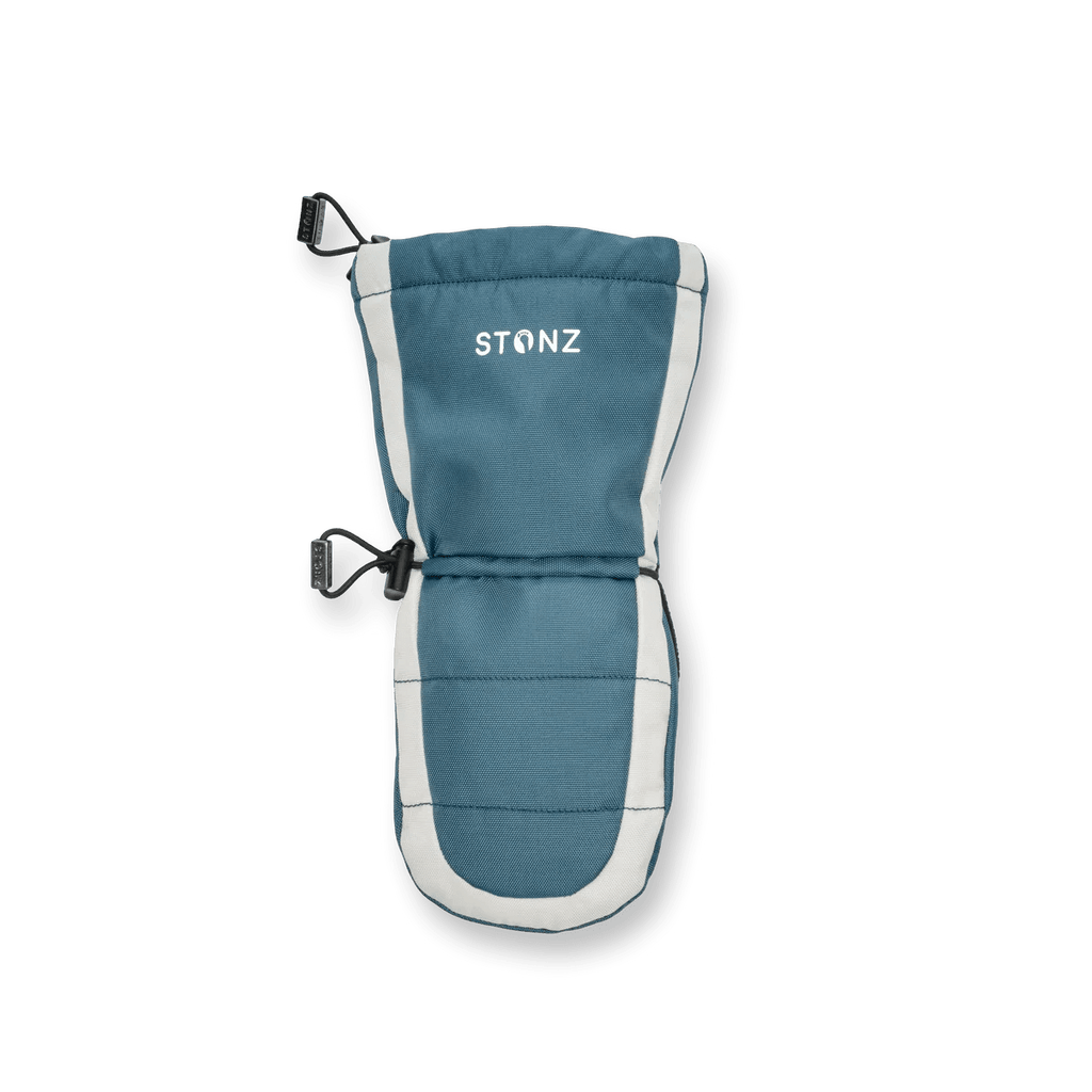 STONZ - Snow Mitt Kid - Easy - on, Insulated, Waterproof Mittens - Denim/Ivory - Two Giraffes Children's Footwear