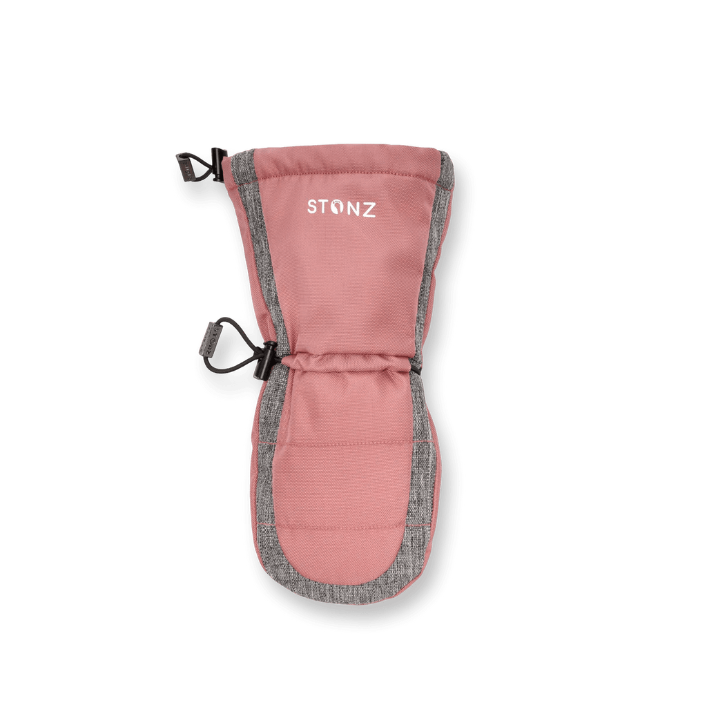 STONZ - Snow Mitt Kid - Easy - on, Insulated, Waterproof Mittens - Dusty Rose - Two Giraffes Children's Footwear