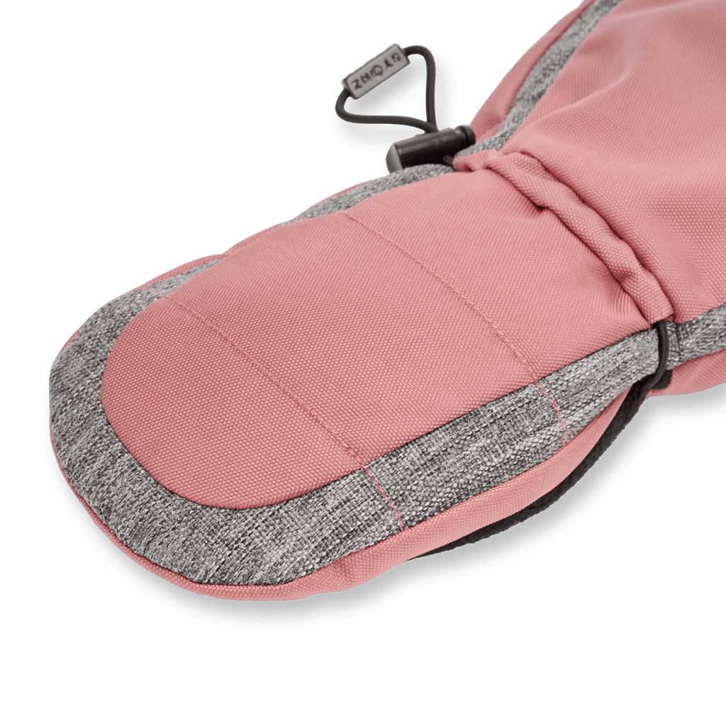 STONZ - Snow Mitt Kid - Easy - on, Insulated, Waterproof Mittens - Dusty Rose - Two Giraffes Children's Footwear