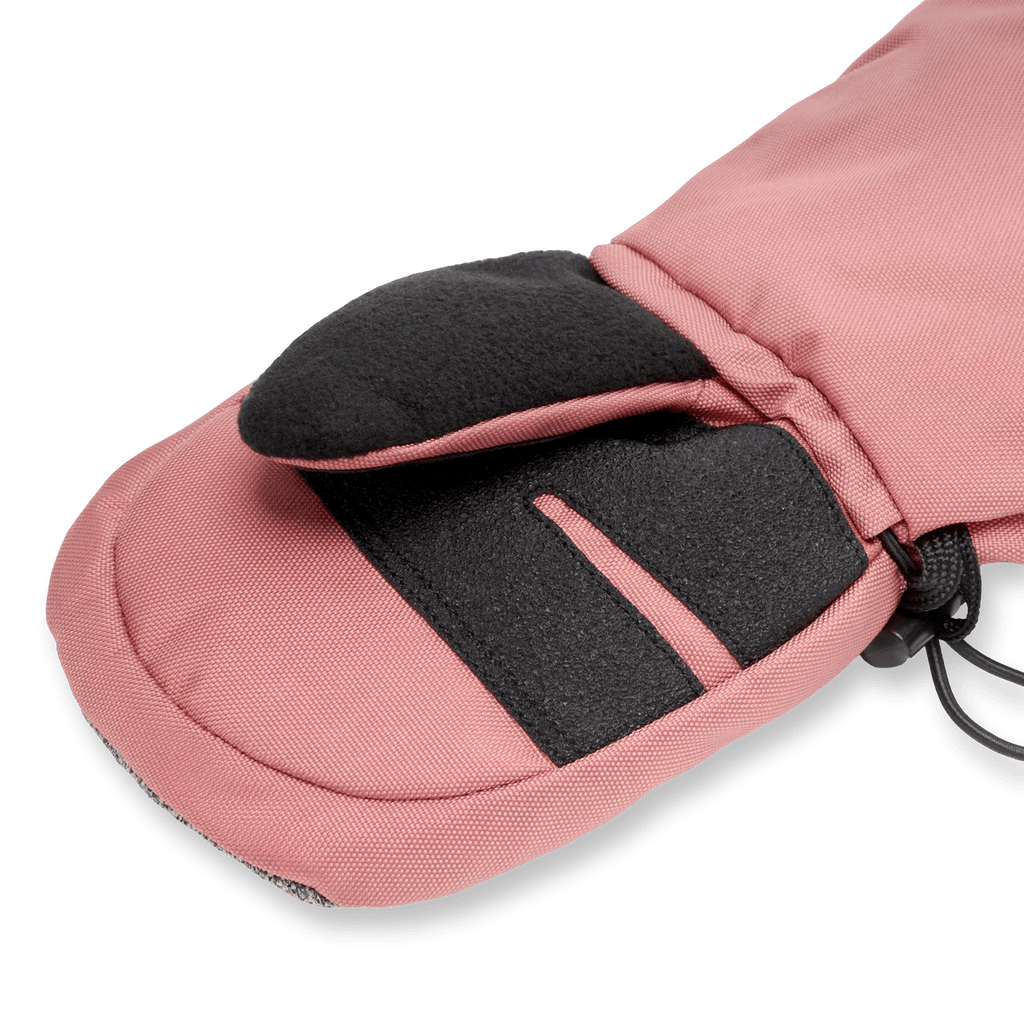 STONZ - Snow Mitt Kid - Easy - on, Insulated, Waterproof Mittens - Dusty Rose - Two Giraffes Children's Footwear
