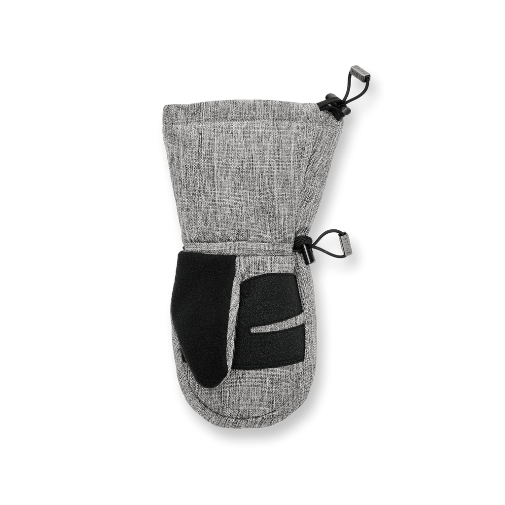 STONZ - Snow Mitt Kid - Easy - on, Insulated, Waterproof Mittens - Heather Grey - Two Giraffes Children's Footwear