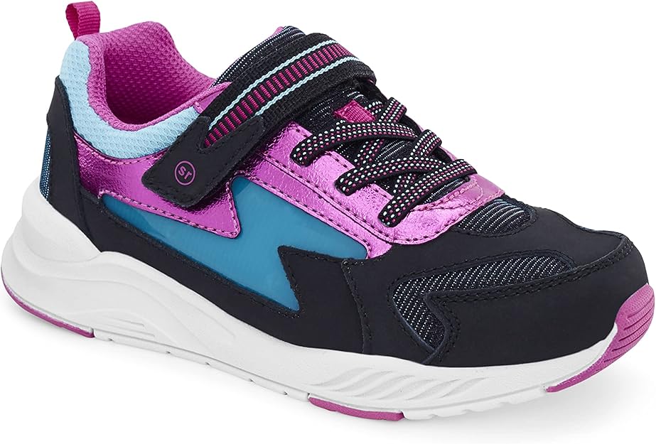 STRIDE RITE - Light - up cosmic sneaker, Black Multi - Two Giraffes Children's Footwear