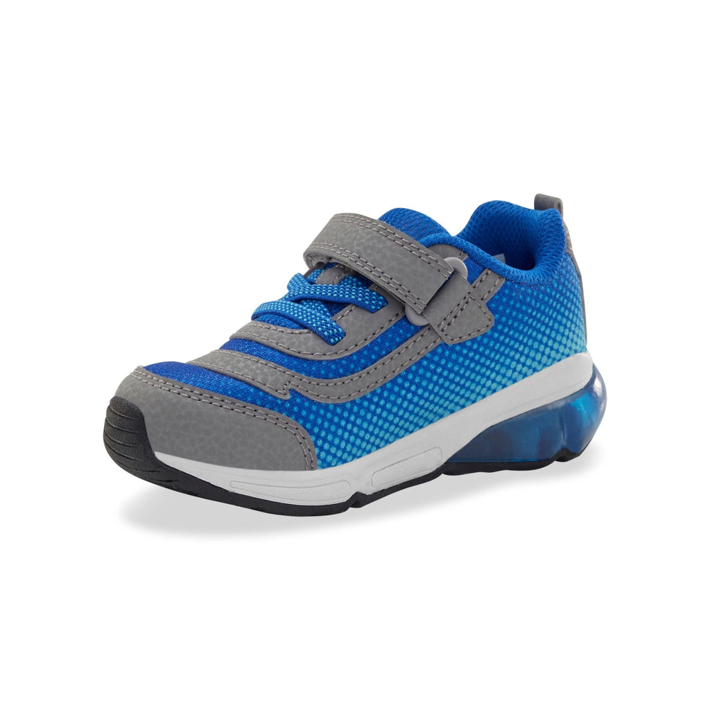 STRIDE RITE - Light Up Surge Bounce Sneaker - Grey/Blue - Two Giraffes Children's Footwear