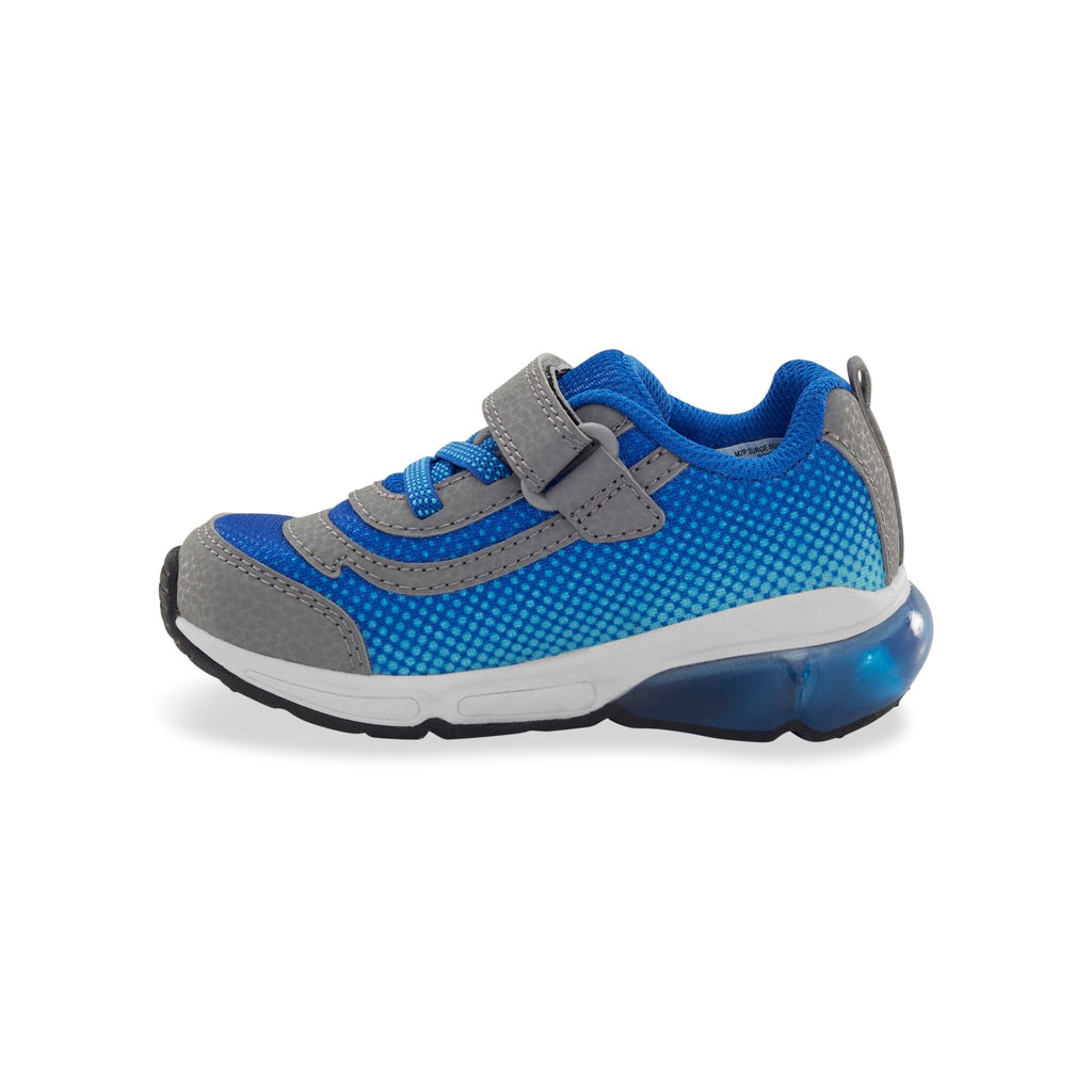 STRIDE RITE - Light Up Surge Bounce Sneaker - Grey/Blue - Two Giraffes Children's Footwear