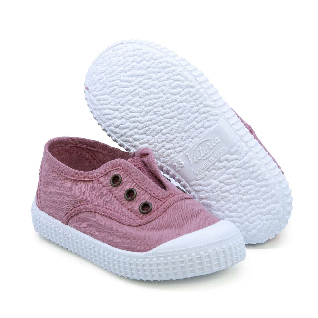 VICTORIA - 1915 INGLESA ELASTIC CANVAS DREC - FRAMBUESA/WINE - Two Giraffes Children's Footwear