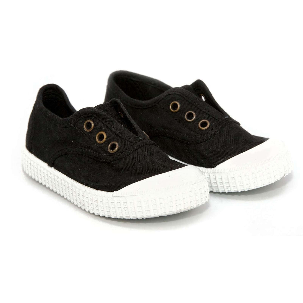 VICTORIA - 1915 INGLESA ELASTIC CANVAS DREC - NEGRO/BLACK - Two Giraffes Children's Footwear