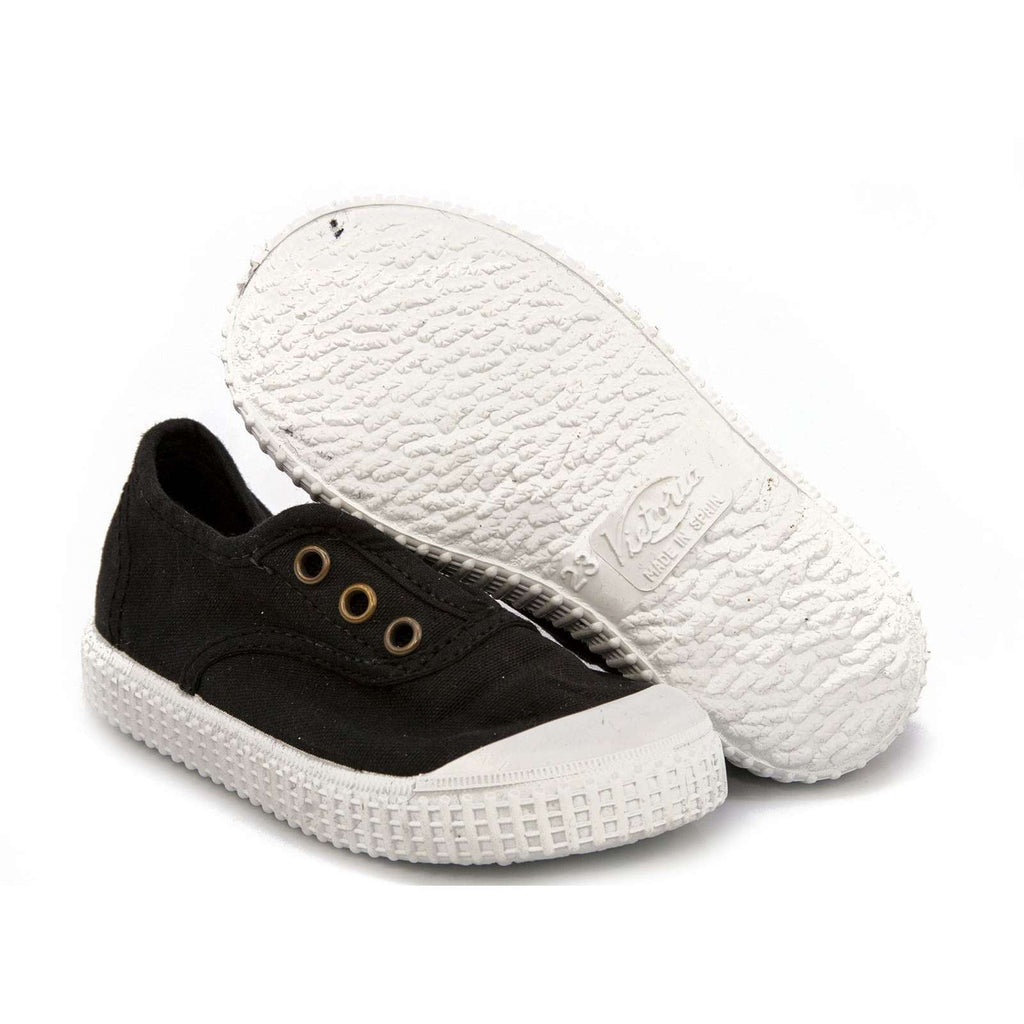 VICTORIA - 1915 INGLESA ELASTIC CANVAS DREC - NEGRO/BLACK - Two Giraffes Children's Footwear