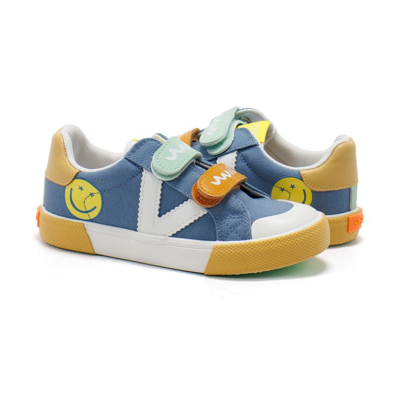 VICTORIA - Tribu Multi Straps - Denim - Two Giraffes Children's Footwear