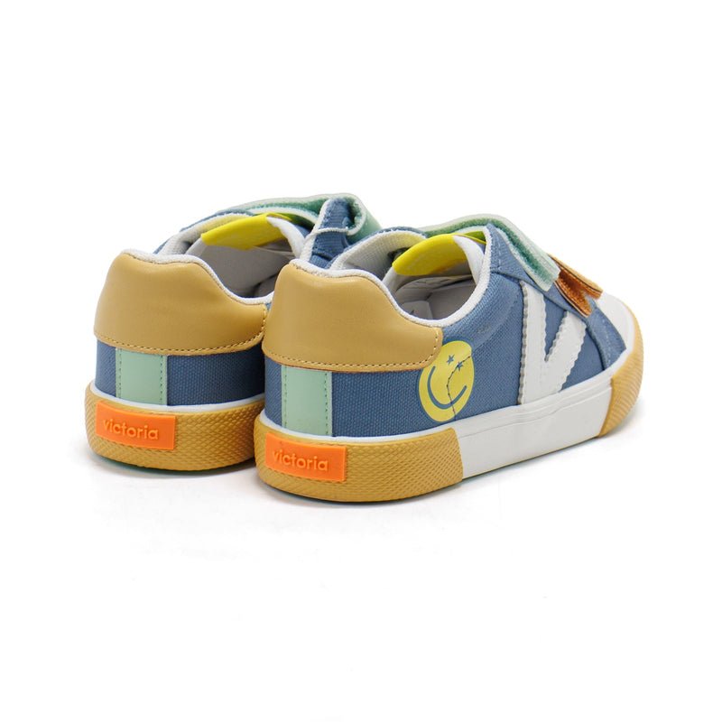 VICTORIA - Tribu Multi Straps - Denim - Two Giraffes Children's Footwear