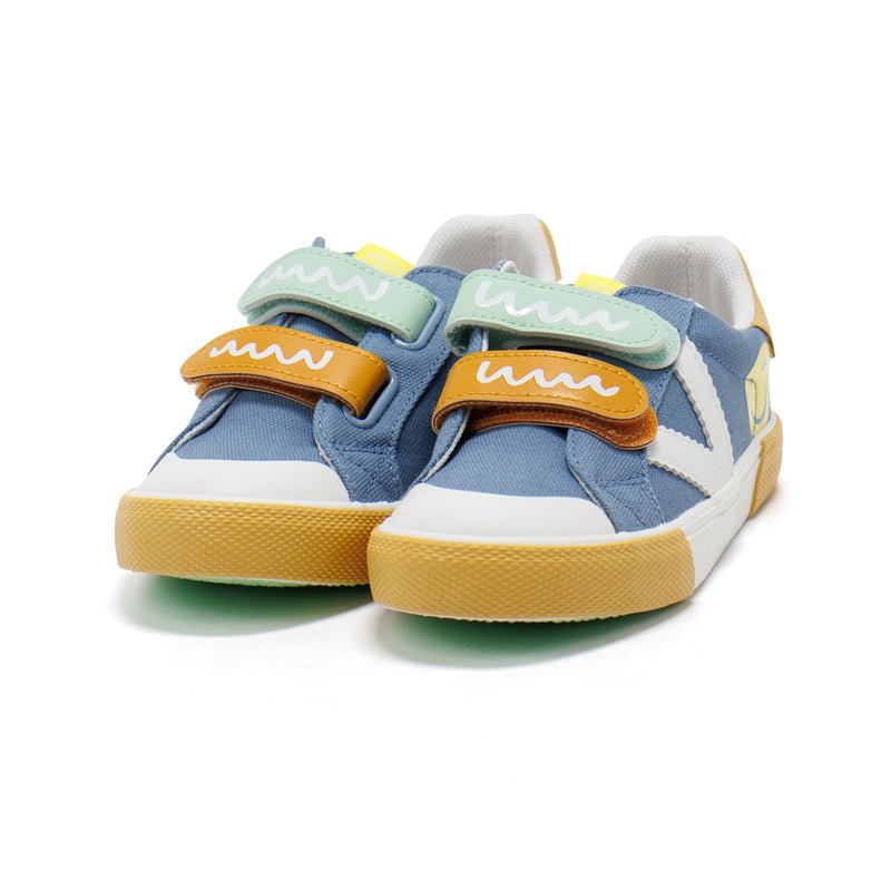 VICTORIA - Tribu Multi Straps - Denim - Two Giraffes Children's Footwear