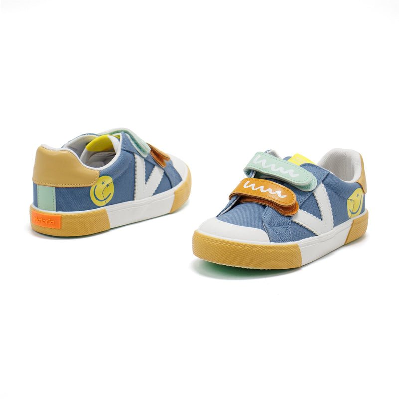 VICTORIA - Tribu Multi Straps - Denim - Two Giraffes Children's Footwear