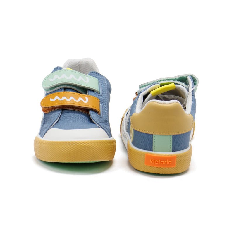 VICTORIA - Tribu Multi Straps - Denim - Two Giraffes Children's Footwear
