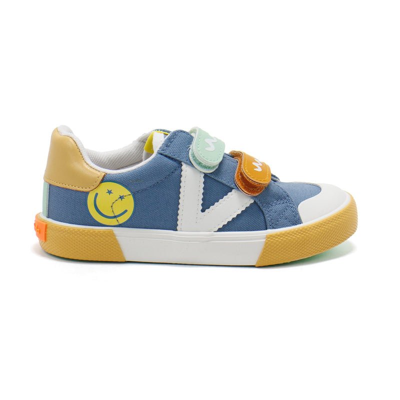 VICTORIA - Tribu Multi Straps - Denim - Two Giraffes Children's Footwear