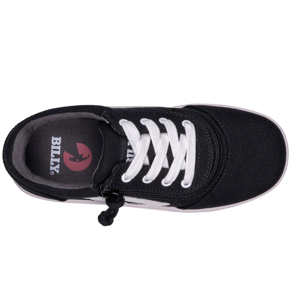 BILLY FOOTWEAR - Black/White BILLY CS Sneaker Low Tops - Two Giraffes Children's Footwear